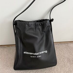 Alexander Wang Black Logo Shoulder Bag
